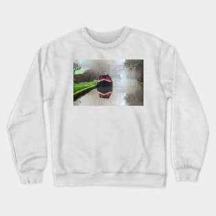 Foggy day on the Canal. Crewneck Sweatshirt